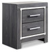Lodanna - Two Drawer Night Stand - Gray On Clearance