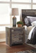 Derekson - Two Drawer Night Stand - Multi Gray On Clearance