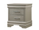 Amalia - Nightstand - Silver On Clearance