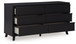 Danziar - Six Drawer Dresser - Black On Clearance