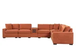 Barista Rust 8PC Modular Sectional Set