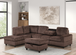 Priya Reversible Sectional with Ottoman 51Heights by Happy Homes