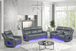 Pinnacle 3PC Reclining Set in Leather Gel