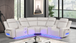 Galaxy Sand Power Reclining Sectional S3550 by New Era Innovations