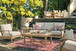 Clare View - Sofa with Cushion - Beige On Clearance