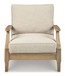 Clare View - Lounge Chair w/Cushion  - Beige On Clearance