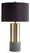 Jacek - Metal Table Lamp (Set of 2) - Gray / Brass Finish