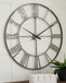 Paquita - Wall Clock - Antique Silver