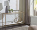 Ryandale - Console Sofa Table - Antique Brass Finish
