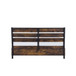 Juvanth - Eastern King Bed With Storage - Rustic Oak & Black