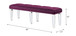 Varian - Bench - Burgundy Velvet & Mirrored