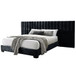 Rivas - Queen Bed - Black Fabric