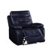 Aashi - Motion Recliner - Navy Leather-Gel Match
