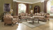 Ragenardus - Sofa With 5 Pillows - Fabric & Vintage Oak