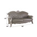 Dresden - 47" Sofa With 5 Pillows - Synthetic Leather & Vintage Bone White