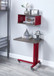Cargo - Accent Table With Wall Shelf - Red