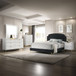Zeena - Eastern King Bed - Black Velvet