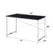 Tennos - Vanity Desk (Same 93195) - Black & Chrome
