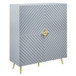 Gaines - Accent Cabinet - Gray High Gloss
