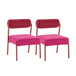 Jolene - Velvet Dining Chair (Set of 2) - Hot Pink