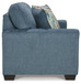 Cashton - Loveseat - Blue