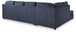 Albar Place - 2-Piece Sectional With Raf Sofa Chaise - Cobalt