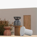 Turin - Faux Sandstone Indoor / Outdoor Concrete Stool - Red