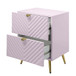 Gaines - Nightstand - Pink High Gloss