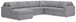 Modmax - U-Shaped Sectional - Granite