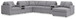 Modmax - U-Shaped Sectional - Granite