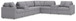 Modmax - L-Shaped Sectional - Granite