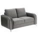 Wenona - Loveseat - Gray Velvet