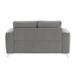 Wenona - Loveseat - Gray Velvet