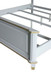 House Marchese - Queen Bed - Two Tone Beige Fabric & Pearl Gray