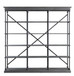 Rukia - 84" Bookshelf - Gray & Black