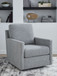 Freybourne Next-Gen Nuvella - Swivel Accent Chair - Pewter