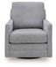 Freybourne Next-Gen Nuvella - Swivel Accent Chair - Pewter
