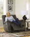 Tambo - 3 Pc. - Right Arm Facing Loveseat with Console 2 Pc Sectional, Rocker Recliner - Pewter