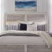 Backroads - King Sleigh Headboard - Weathered White