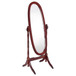Foyet - Wood Adjustable Full Length Cheval Mirror - Merlot