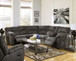 Tambo - Right Arm Facing Loveseat With Console 2 Pc Sectional - Pewter