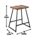 Landon - 3 Piece Counter Height Dining Set - Light Brown