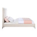 Faiz - Queen Bed - Beige Velvet