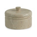 Valencia - Round Travertine Box - Beige