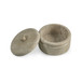 Valencia - Round Travertine Box - Beige