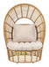 La Jolla - Accent Chair - White / Light Brown