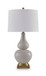 Weswick - Ceramic Table Lamp - Cream / Gold Finish