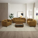Lennox - Sofa With 2 Pillows - Brown Chenille