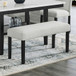 Celeste - Dining Bench - Stone