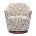 Skyla - Floral Jacquard Swivel Accent Chair - Beige